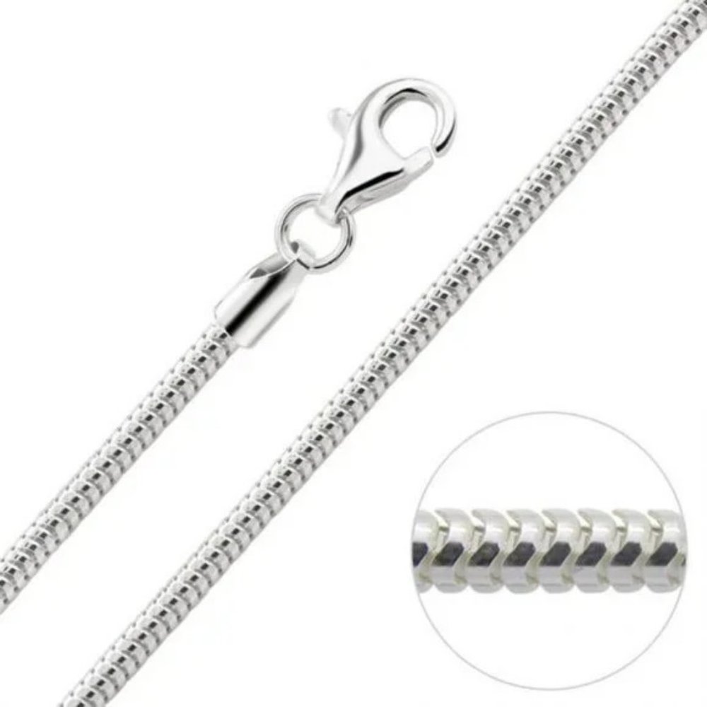 Solid Sterling Silver Flexible Snake Chain Bracel… - image 4